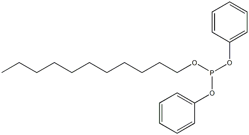 Phosphorous acid undecyldiphenyl ester 结构式