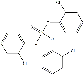 Thiophosphoric acid tris(2-chlorophenyl) ester 结构式