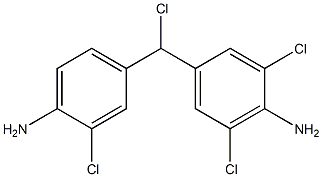 (4-Amino-3-chlorophenyl)(4-amino-3,5-dichlorophenyl)chloromethane 结构式