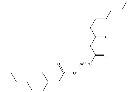 Bis(3-fluorononanoic acid)calcium salt 结构式