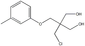 2-(Chloromethyl)-2-[(m-tolyloxy)methyl]-1,3-propanediol 结构式