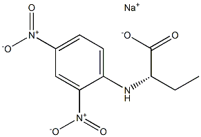 [S,(+)]-2-(2,4-Dinitroanilino)butyric acid sodium salt 结构式