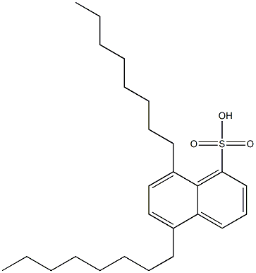 5,8-Dioctyl-1-naphthalenesulfonic acid 结构式