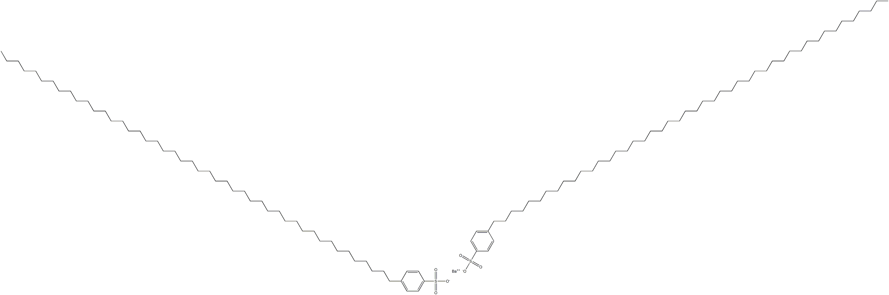 Bis[4-(hexatetracontan-1-yl)benzenesulfonic acid]barium salt 结构式