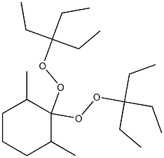 2,6-Dimethyl-1,1-bis(1,1-diethylpropylperoxy)cyclohexane 结构式