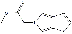 5-(Methoxycarbonylmethyl)-5H-thieno[2,3-c]pyrrole 结构式