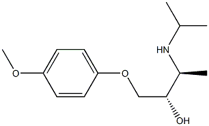 (2S,3S)-1-(4-Methoxyphenoxy)-3-isopropylamino-2-butanol 结构式