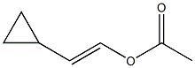 Acetic acid (E)-2-cyclopropylethenyl ester 结构式