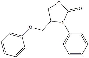 4-Phenoxymethyl-3-phenyloxazolidin-2-one 结构式