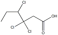 3,3,4-Trichlorohexanoic acid 结构式