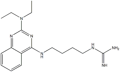 2-Diethylamino-4-(4-guanidinobutylamino)quinazoline 结构式