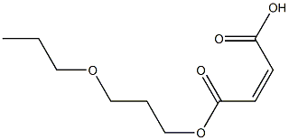 Maleic acid hydrogen 1-(3-propoxypropyl) ester 结构式