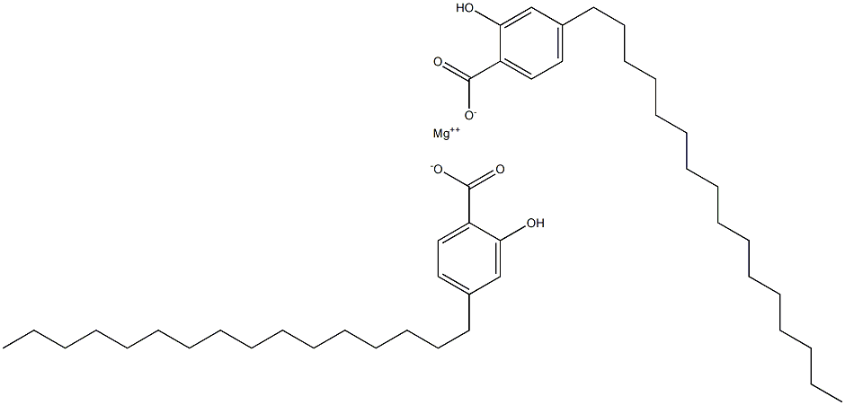 Bis(4-hexadecylsalicylic acid)magnesium salt 结构式