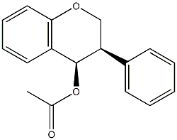 cis-4-Isoflavanol acetate 结构式