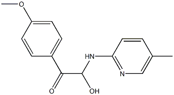 5-Methyl-2-[[2-(p-methoxyphenyl)-1-hydroxy-2-oxoethyl]amino]pyridine 结构式