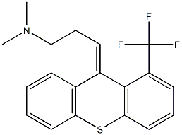 9-[3-(Dimethylamino)propylidene]-1-trifluoromethyl-9H-thioxanthene 结构式