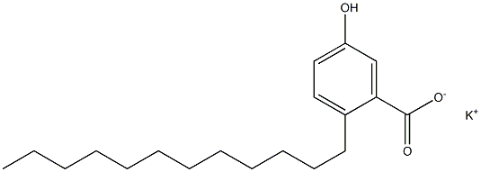 2-Dodecyl-5-hydroxybenzoic acid potassium salt 结构式