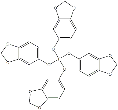 Tetrakis(3,4-methylenedioxyphenoxy)titanium(IV) 结构式