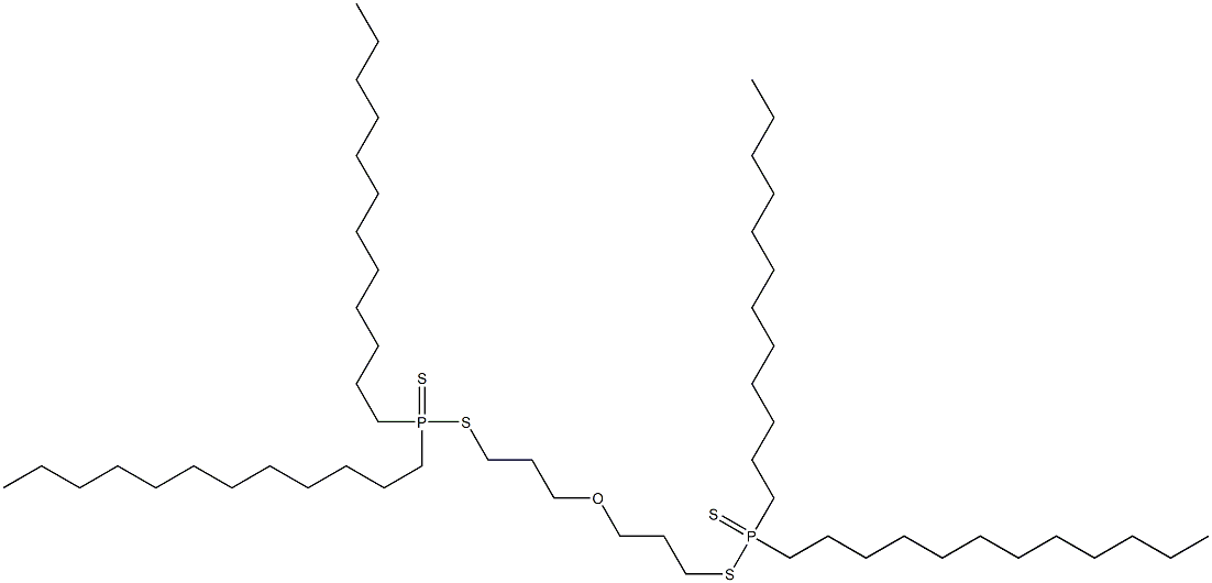 1,1'-Oxybis[3-(didodecylthiophosphinoylthio)propane] 结构式