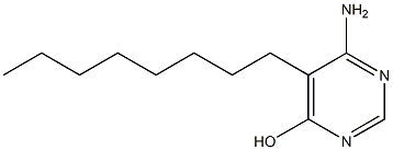 6-Amino-5-octyl-4-pyrimidinol 结构式