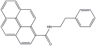 N-Phenethylpyrene-1-carboxamide 结构式