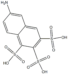 6-Amino-1,2,3-naphthalenetrisulfonic acid 结构式