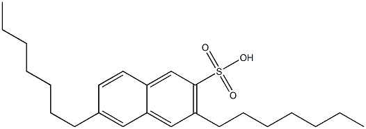 3,6-Diheptyl-2-naphthalenesulfonic acid 结构式