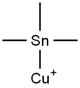 (Trimethylstannyl)copper(I) 结构式