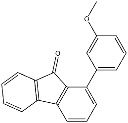 1-(3-Methoxyphenyl)-9H-fluoren-9-one 结构式