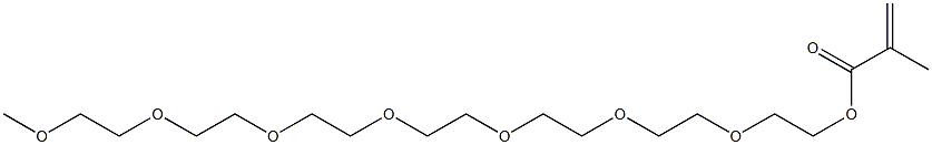 Methacrylic acid 3,6,9,12,15,18,21-heptaoxadocosane-1-yl ester 结构式