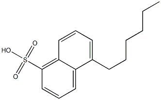 5-Hexyl-1-naphthalenesulfonic acid 结构式