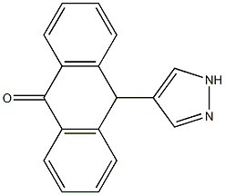 10-(1H-Pyrazol-4-yl)anthrone 结构式