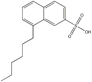 8-Hexyl-2-naphthalenesulfonic acid 结构式