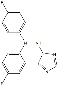 1-(1H-1,2,4-Triazol-1-yl)-2-[4-fluorophenyl]-2-(4-fluorophenyl)hydrazine 结构式