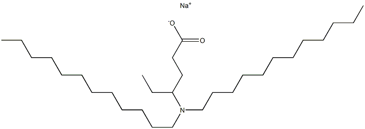 4-(Didodecylamino)hexanoic acid sodium salt 结构式