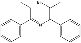 6-Bromo-3,5-diphenyl-4-aza-3,5-heptadiene 结构式