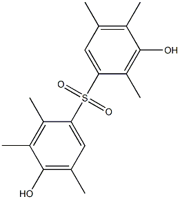 3,4'-Dihydroxy-2,2',3',4,5,5'-hexamethyl[sulfonylbisbenzene] 结构式