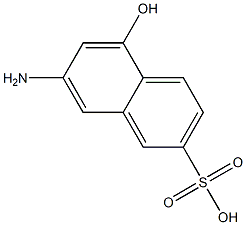 7-Amino-5-hydroxy-2-naphthalenesulfonic acid 结构式