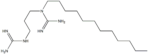 1-Dodecyl-1-(3-guanidinopropyl)guanidine 结构式