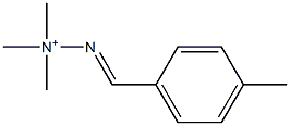 (E)-2-(p-Methylbenzylidene)-1,1,1-trimethylhydrazinium 结构式