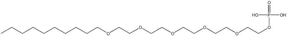 Phosphoric acid dihydrogen 3,6,9,12,15-pentaoxapentacosan-1-yl ester 结构式