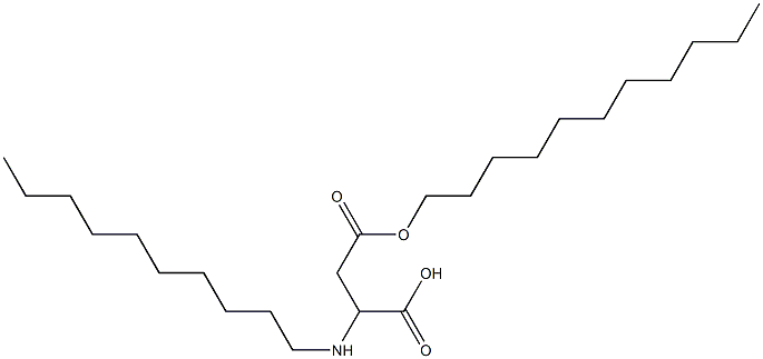 2-Decylamino-3-(undecyloxycarbonyl)propionic acid 结构式