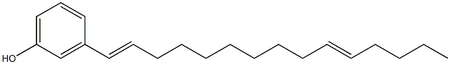 3-(1,10-Pentadecadienyl)phenol 结构式