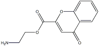 4-Oxo-4H-1-benzopyran-2-carboxylic acid (2-aminoethyl) ester 结构式