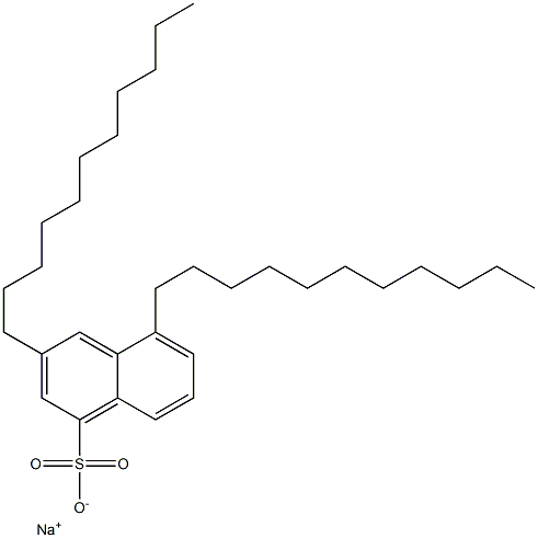 3,5-Diundecyl-1-naphthalenesulfonic acid sodium salt 结构式