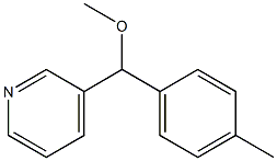 3-[Methoxy(p-tolyl)methyl]pyridine 结构式