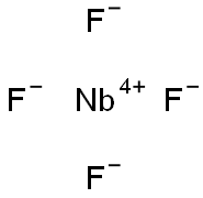 Niobium(IV) tetrafluoride 结构式