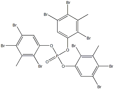 Phosphoric acid tris(2,4,5-tribromo-3-methylphenyl) ester 结构式