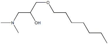 1-Dimethylamino-3-heptyloxy-2-propanol 结构式