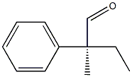 [S,(+)]-2-Methyl-2-phenylbutyraldehyde 结构式